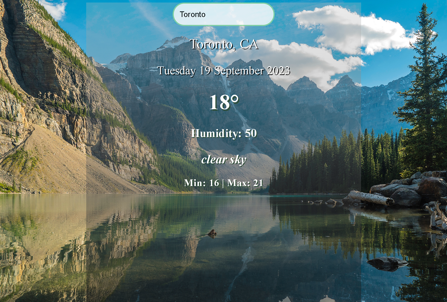 Weather app